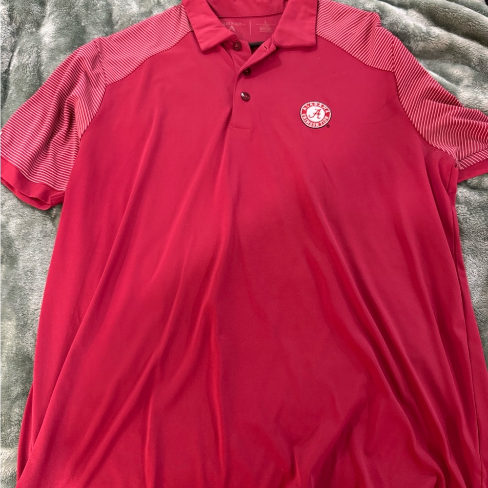 Antigua Crimson Polo Shirt with Logo